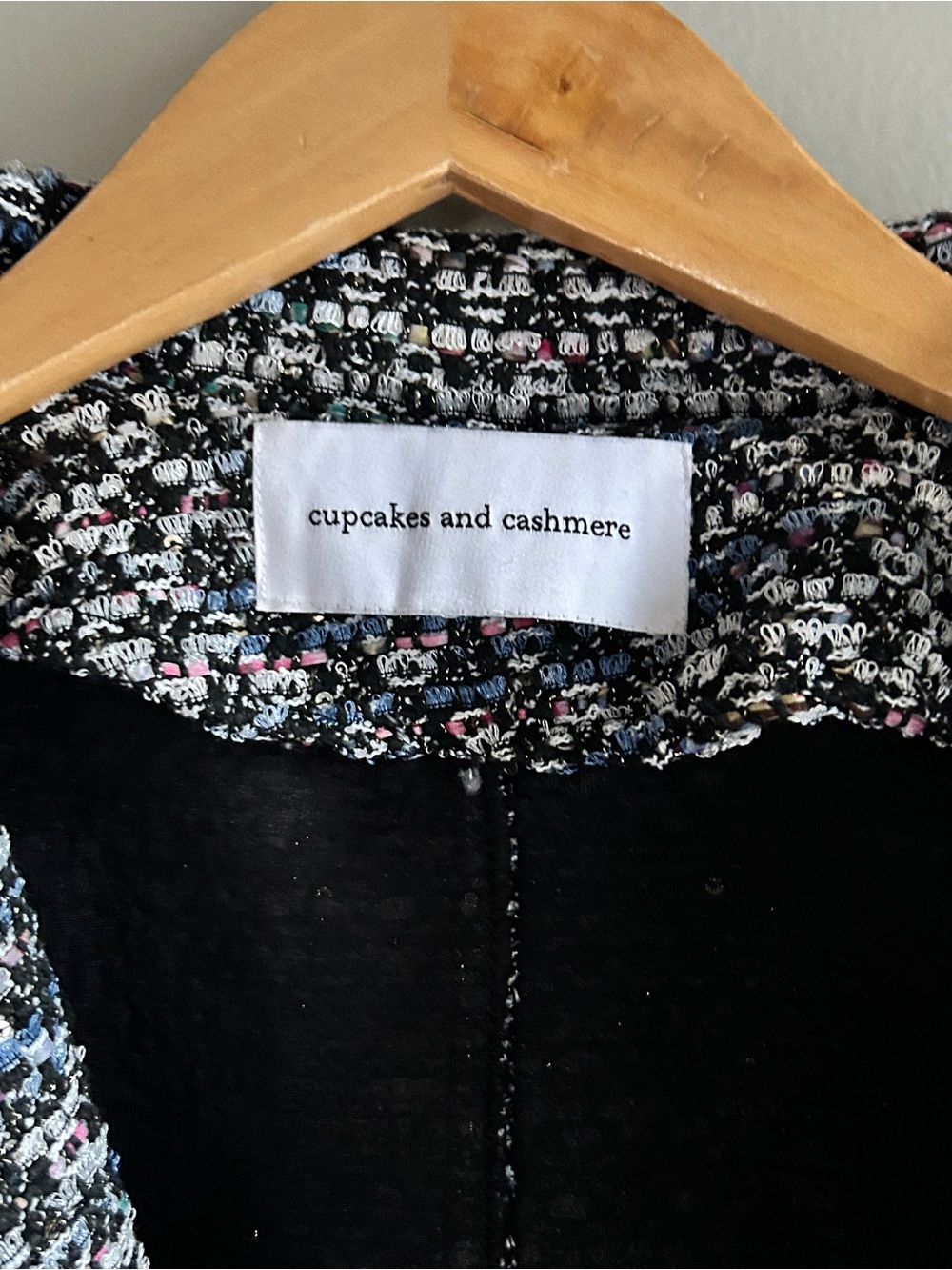 Cupcakes and Cashmere Womens Tweed Blazer Jackets Cropped, Medium *Read* - Picture 9 of 13